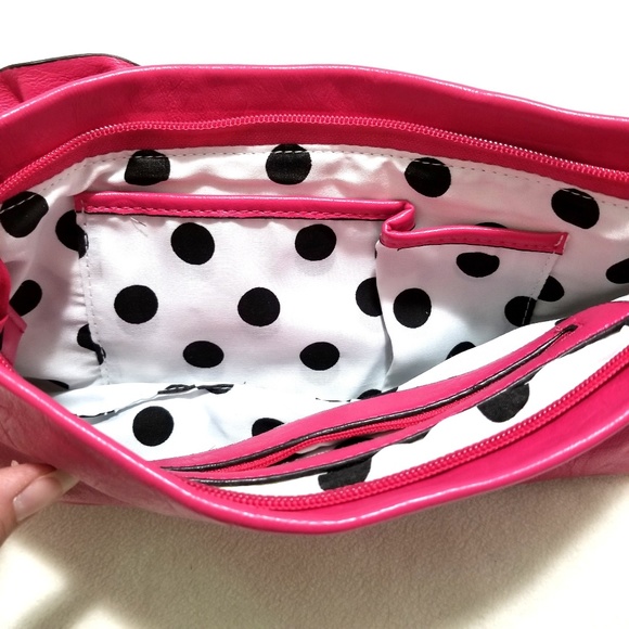 Pink Leather Flower 4 in 1 Purse - Picture 7 of 8